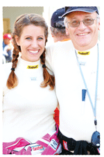 Stefanie Botha with her dad,Willem Hugo. Botha, who is part of Team Total, will compete in the 2011 Total Tara Rally which started on Thursday, 17 November until Saturday, 19 November.