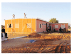 The new Sesriem clinic is approaching completion. This emergency medical care facility can accommodate ten patients at a time. It is funded by the Mayte Fernandez Foundation, formed after Mayte Fernandez was killed in a road accident near Sossusvlei last year.
