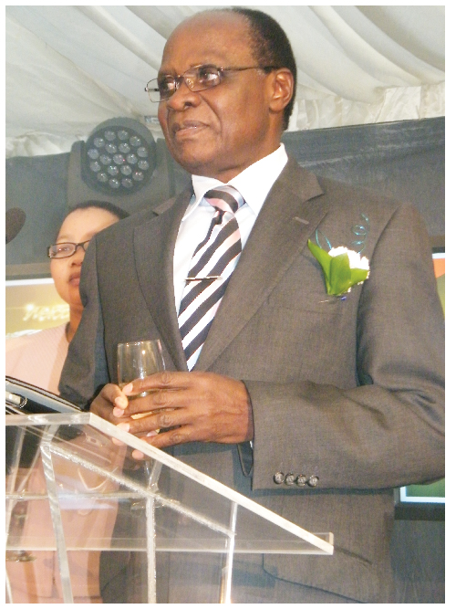  Joel Kapanda, Minister of Information and Communication Technology at the launch of Telecom’s speedlink. (Photograph by Yvonne Amukwaya)