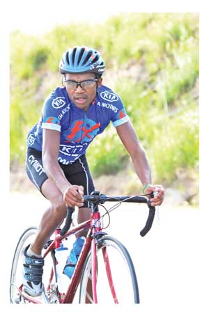 Namibian cycling Ace, Costa Seibeb won the Swakopmund leg of the Kia Mountainbike series. 