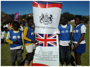 The British High Commission hosted the Junior Hockey Tournament and pictured are some of the participating students