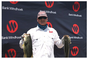 Jacques Marais came in second place after catching a total bag of 24.455kg in the Bank Windhoek Namibia Bass Angling Association National Championship. 