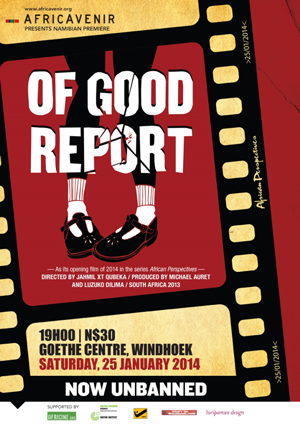Of Good Report is not for sensitive viewers. Superbly filmed in black and white, Of Good Report takes the audience well out of its comfort zones with the boldness of an artistic and political maverick. Viewers are warned that the film’s depictions of the crimes and their aftermath is heavy viewing that may disturb many people.