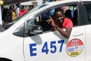 Taxi driver Kauluma Paulus said he is very excited about the Top Taxi project stating his intention to ensure that he wins one of the weekly prizes.