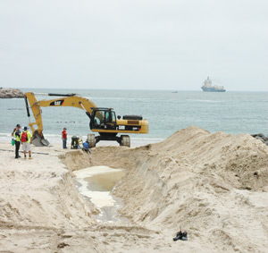 Fisheries ministry responds to illegal beach grading at Lüderitz