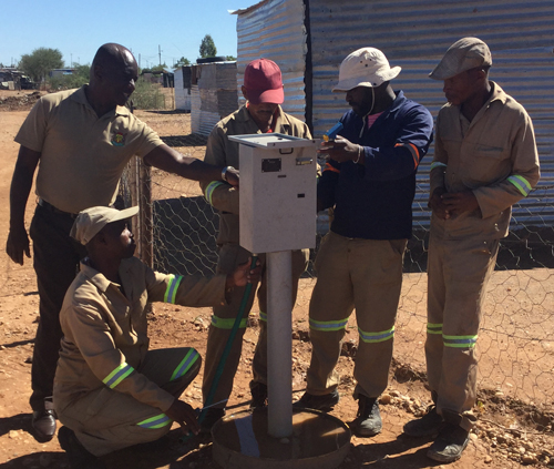 Mariental Municipality installs services for land grabbers
