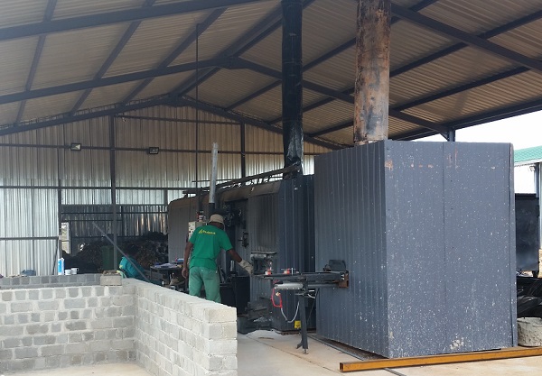New kiln makes “green” charcoal using Cheetah Fund’s Bushblocks