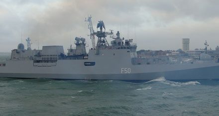 Heavily armed Indian warship to dock in Walvis Bay