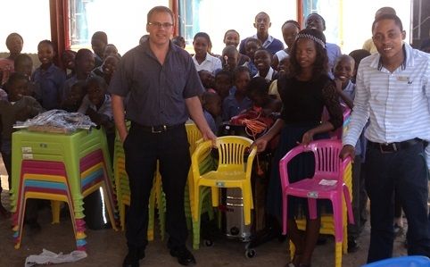 Tsumeb pre-schoolers get tables and chairs to eat and learn
