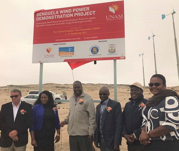 Pilot wind power plant at Lüderitz transferred to local authority
