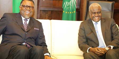 Geingob concludes talks with African Union Commission Chair