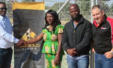 Gold mining firm joins in the development of sports facilities in Otavi