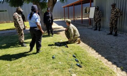 Security forces trained on explosive ordnance disposal