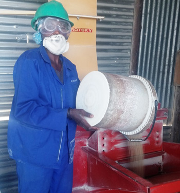 Crushing Mahangu fast becoming an established brand in Oshana Region for female entrepreneur