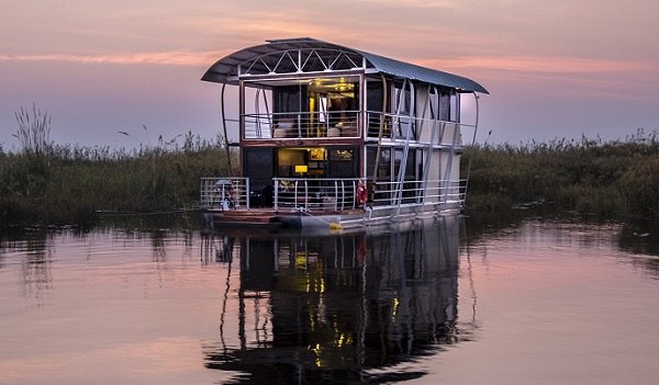 Gondwana floats the ultimate in river luxury on the Kwando near Namushasha