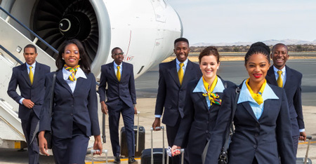 Air Namibia employees stage peaceful demonstration