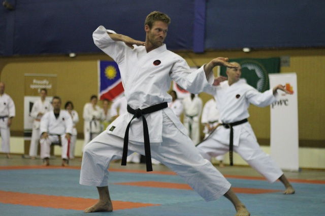 Free self defence class takes participants through the basics of Goju-Ryu