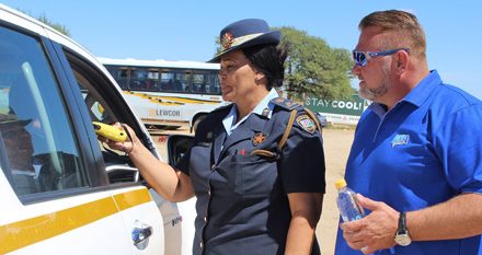 Breweries continues to promote safe and accident free roads – donates breathalysers to NamPol