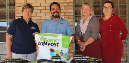 Organic farming project that generates funds for distressed children receives compost boost
