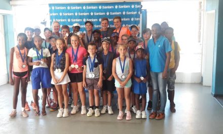 Junior tennis players serve up some spectacular action at Sanlam’s first tourney