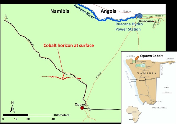 Low cobalt prices compromise the evaluation of the Opuwo Project by Australian firm