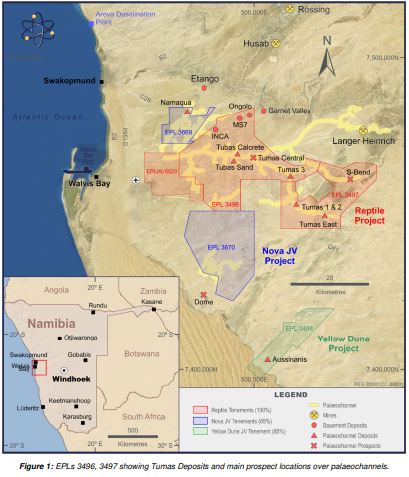 Drilling at Tumas continues to show strong potential