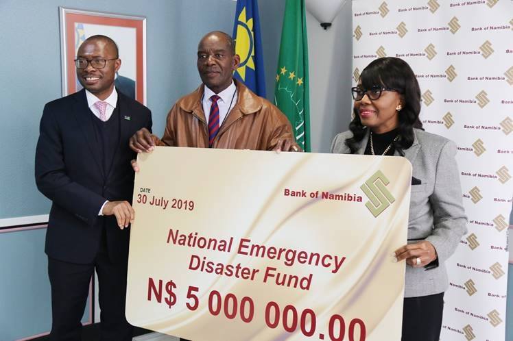 National emergency disaster fund gets N$5 million boost from central bank