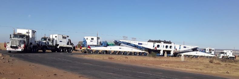 NamPower’s colossal 175 tonne transformer makes its way to Gerus substation