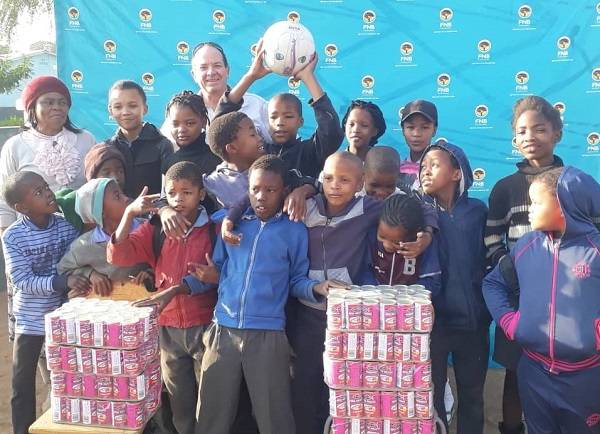 Dordabis learners receive popular canned Horse Mackerel from financial benefactor