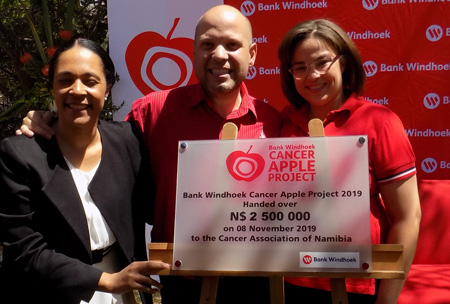 Bank Windhoek’s apple project raises N$2.5 million for the Cancer Association