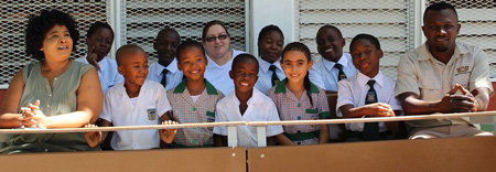 Breweries donates 30 desks to Emma Hoogenhout Primary School