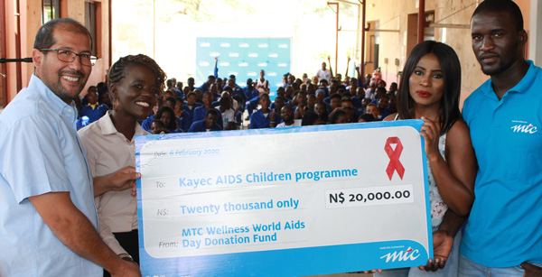 MTC donates to Kayec Aids Children’s Programme