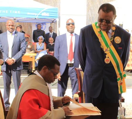 Geingob sworn in for 2nd term on Independence Day