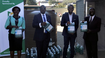 NamPower joins fight against COVID-19 with toilets, water tanks and sanitising agent