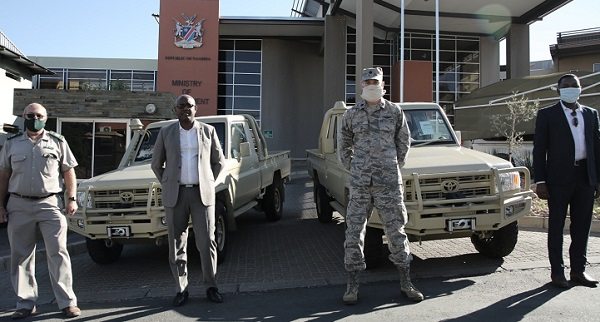 Two Land Cruisers donated by the American Defence Force help combat wildlife crime