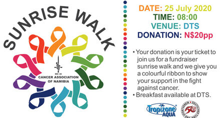 Sunrise Walk to fight cancer slated for 25 July