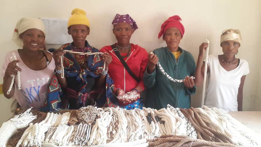 Traditional craft-making throws financial lifeline to the San community