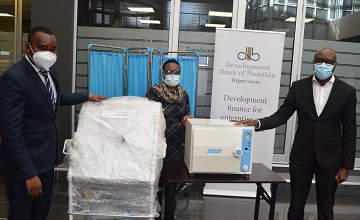 Development Bank donates equipment to Robert Mugabe Clinic