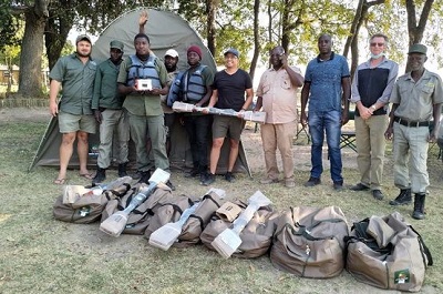 Guardians of the Zambezi River receive tents and spotlights