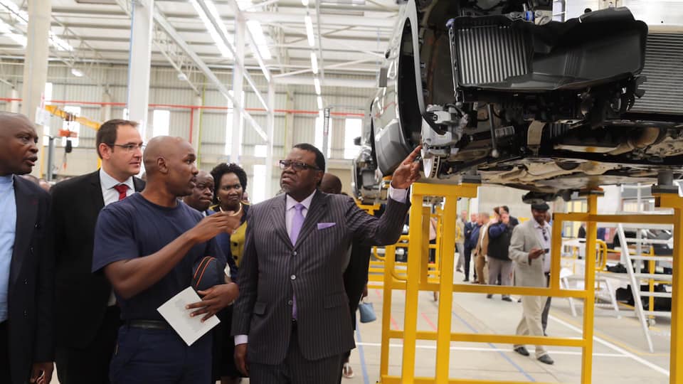 Peugeot-Opel plant donates six brand new locally assembled vehicles to Ministry of Industrialisation