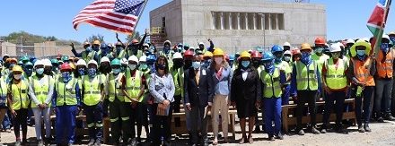 U.S Embassy’s new head office takes shape  – ‘Topping out’ ceremony held
