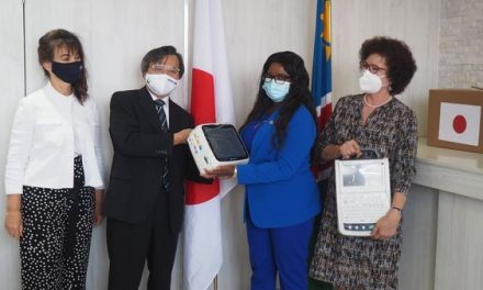 Japanese government hands over medical equipment to government