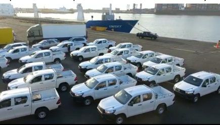 Hilux bakkies destined for the DRC now enter continent through Walvis Bay