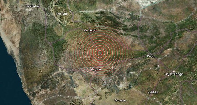 Earthquake recorded near Khorixas