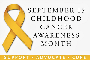 September is Yellow and Gold month for childhood cancer