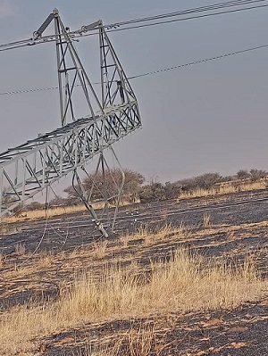 Suspected vandalism cause of collapse of tower on the Omburu–Khan 2 220 kV line – Nampower