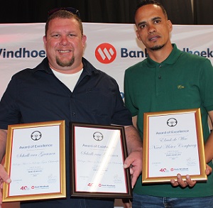 Top-performing vehicle salespeople and dealerships honoured by Bank Windhoek